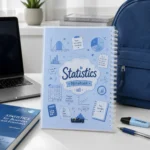 ⁦نوت بوك الإحصاء Statistics A4 سلك 100 ورقة مسطرة بغلاف جلوسي شفاف⁩ - الصورة ⁦5⁩