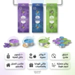 شموع تي لايت معطرة 10 قطع – روائح لافندر وأوشن وتفاح – احتراق هادئ - الصورة 2