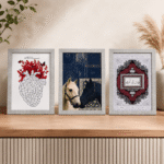 برواز صور رمادي فاتح مقاس 20×30 سم قابل للتخصيص – إطار أنيق للصور والتصميمات مناسب للحائط والمكتب - الصورة 4