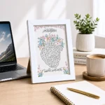 برواز ديكور أبيض 21×15 سم بتصاميم متنوعة – إطار صور وديكور أنيق مناسب للهدايا والمكاتب - الصورة 7