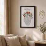 ⁦برواز صور أسود مقاس 30×40 سم – إطار أنيق قابل للتخصيص للصور والشهادات والديكور المنزلي⁩ - الصورة ⁦4⁩