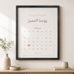 برواز صور أسود مقاس 50×60 سم
