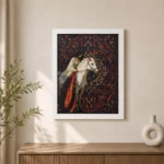 برواز صور أبيض مقاس 30×40 سم – إطار أنيق للصور والتصميمات وديكور المنزل والمكتب والهدايا - الصورة 3