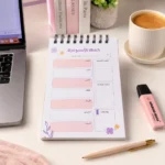 ⁦بلانر أسبوعي Weekly Planner مقاس A6 – 60 ورقة لتنظيم المهام والأولويات والملاحظات⁩ - الصورة ⁦3⁩