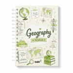 نوت بوك جغرافيا Geography A5 هارد كفر سلك 100 ورقة مسطرة