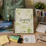 ⁦نوت بوك جغرافيا Geography A5 هارد كفر سلك 100 ورقة مسطرة⁩ - الصورة ⁦5⁩