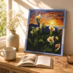 لوحة رسم بالدايموند بتصاميم مختلفة – مقاس 40×50 سم – طقم كامل مع جميع أدوات التركيب - الصورة 5