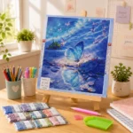 لوحة رسم بالدايموند بتصاميم مختلفة – مقاس 40×50 سم – طقم كامل مع جميع أدوات التركيب - الصورة 6
