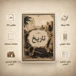 ⁦نوت بوك تاريخ A4 سلك 100 ورقة مسطرة بغلاف بتصميم تاريخي⁩ - الصورة ⁦2⁩