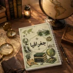 ⁦نوت بوك جغرافيا A4 سلك 100 ورقة مسطرة بغلاف بتصميم جغرافي⁩ - الصورة ⁦7⁩