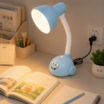 أباجورة مكتب أطفال بيبي بلو برقبة مرنة – ارتفاع 32–35 سم ولمبة قابلة للاستبدال - الصورة 4
