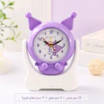 ⁦منبه أطفال كرتوني 4 تصميمات بقاعدة ودرج صغير – ساعة مكتب منبه مقاس 15×5×17 سم⁩ - الصورة ⁦3⁩