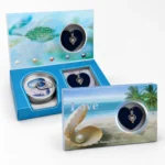 هدية اللؤلؤة المفاجأة Love Pearl تركواز بتصميم البحر 18×10 سم – محارة حقيقية مع سلسلة وقلادة - الصورة 7