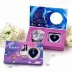 ⁦هدية اللؤلؤة المفاجأة Love Pearl موف 18×10 سم بتصميم رومانسي – محارة حقيقية مع قلادة وسلسلة⁩ - الصورة ⁦4⁩