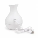 ⁦فواحة عطر كهربائية بيضاء من البلاستيك USB بتصميم فازة أنيق – فواحة رذاذ للمنزل والمكتب ارتفاع 15 سم⁩ - الصورة ⁦3⁩
