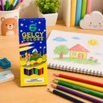 أقلام تلوين GELCY 6 ألوان خشبية للأطفال للرسم والتلوين والمدرسة - الصورة 3
