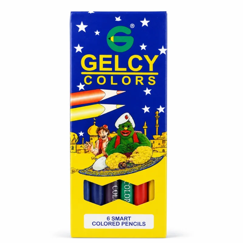 أقلام تلوين GELCY عدد 6 ألوان