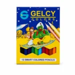 أقلام تلوين GELCY 12 لون خشبية للرسم والتلوين والمدرسة