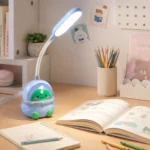 أباجورة مكتب أطفال بتصميم فضائي كيوت – إضاءة LED وذراع مرن للمذاكرة والقراءة - الصورة 2
