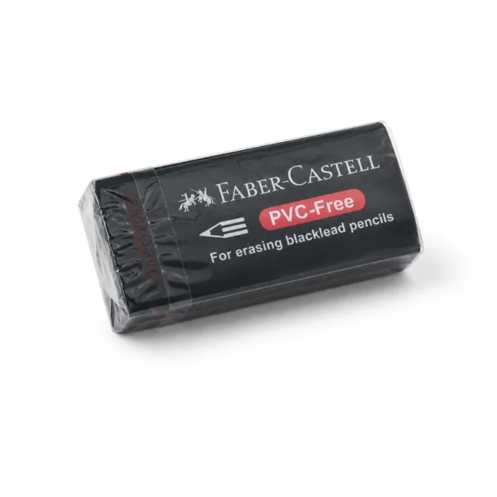أستيكة Faber-Castell صغيرة PVC-Free بطول 4.5 سم – ممحاة لأقلام الرصاص للمدرسة والمكتب