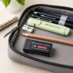 ⁦أستيكة Faber-Castell صغيرة PVC-Free بطول 4.5 سم – ممحاة لأقلام الرصاص للمدرسة والمكتب⁩ - الصورة ⁦3⁩