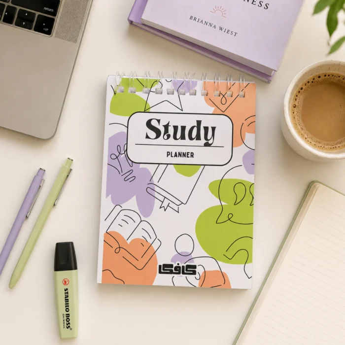 بلانر مذاكرة A6 سلك حلزوني لتنظيم المهام والجدول الأسبوعي والأهداف والملاحظات – Study Planner