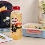 زجاجة مياه شفافة 500 مل بتصميم باندا Hello Summer مع غطاء لولبي وشفاطة للاستخدام اليومي - الصورة 5