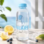 ⁦زجاجة مياه شفافة 700 مل بتصميم We Bare Bears وغطاء بيبي بلو للاستخدام اليومي⁩ - الصورة ⁦4⁩