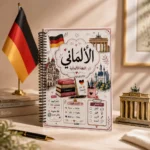 كشكول اللغة الألمانية مقاس A4 بسلك جانبي و100 ورقة مسطرة بغلاف جلوسي – تصميم تعليمي أنيق للطلاب - الصورة 4