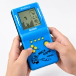⁦لعبة أتاري محمولة بريك جيم 9999 في 1 أزرق بشاشة LCD مقاس 18.5 × 7.8 سم⁩ - الصورة ⁦2⁩