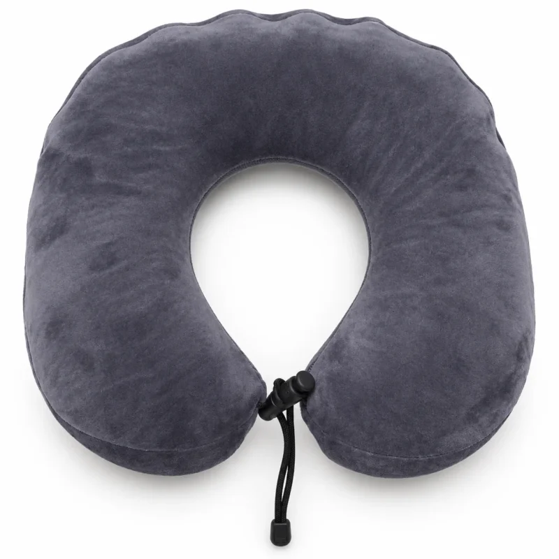 مخدة رقبة للسفر ميموري فوم رمادي