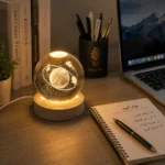 أباجورة كرة كريستال 3D