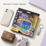 طقم تزيين بالكريستال والفصوص 15 لون Bling Deco Lab مع أدوات وغراء - الصورة 5