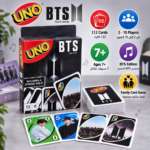 ⁦لعبة أونو BTS للكروت – إصدار BTS الخاص 112 كارت | من 2 إلى 10 لاعبين لعمر 7+ سنوات⁩ - الصورة ⁦2⁩