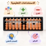 عداد تعليمي للأطفال 11 عمود لتعليم العد والجمع والطرح وتنمية الحساب الذهني والتركيز - الصورة 2