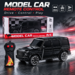سيارة ريموت كنترول سوداء للأطفال بتصميم SUV وحركة أمام وخلف – +3 سنوات - الصورة 4