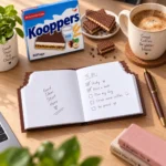 نوت بوك ويفر بالشوكولاتة Kooppers – 80 صفحة سادة للملاحظات