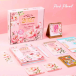 بوكس مفكرة اليومية 2027 -Pink Floral بتصميم الزهور الوردية - الصورة 2