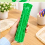 ⁦بايت كلينر مط أخضر للأعمال اليدوية والأشغال الفنية DIY – عبوة 100 قطعة بطول 30 سم⁩ - الصورة ⁦4⁩