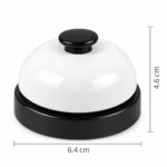 جرس ديكور أبيض × أسود مقاس 6.4 × 4.6 سم - الصورة 2