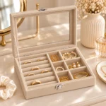 منظم إكسسوارات بيج بغطاء شفاف – مقاس 20 × 15 × 5 سم - الصورة 2