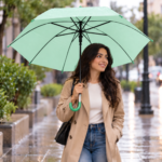 ⁦شمسية مينت بمقبض أخضر – طول 67 سم وعرض 85 سم⁩ - الصورة ⁦2⁩
