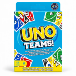 لعبة أونو تيمز UNO TEAMS من Mattel – 110 كارت بنظام الفرق من 4 إلى 8 لاعبين
